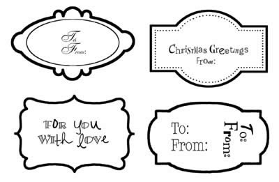 Carolees Creations - Labels for Giving Clear Rubber Stamps  (sold individually)