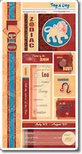 Carolee's Creations - Leo cardstock punch-outs  (pack of 5)