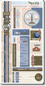 Carolee's Creations - Libra cardstock punch-outs  (pack of 5)