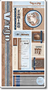 Carolee's Creations - Virgo cardstock punch-outs  (pack of 5)