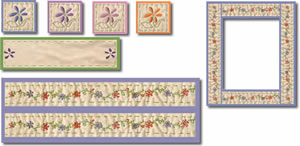 Carolee's Creations - Sewn Daisy  (sold in 3's)