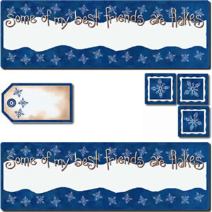 Carolee's Creations - Flaky Friends  (sold in 3's)