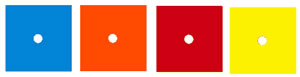 Carolee's Creations - Bright Square Multipack Brad Accents 12pc  (sold individually)