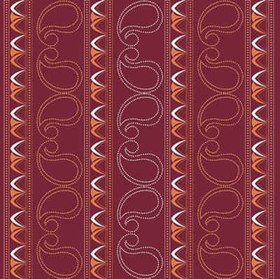 cherryArte - Paisley Rouge 12x12 patterned paper  (pack of 10)
