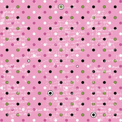 cherryArte - Rosey Dots  12x12 patterned paper  (pack of 10)