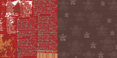 cherryArte - Spicey Notes 12x12 d/sided paper  (pack of 10)