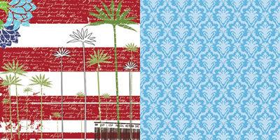 cherryArte - Breeze 12x12 d/sided paper  (pack of 10)