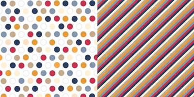 cherryArte - Deco Hall - Deco Dots 12x12 d/sided cardstock  (pack of 10)
