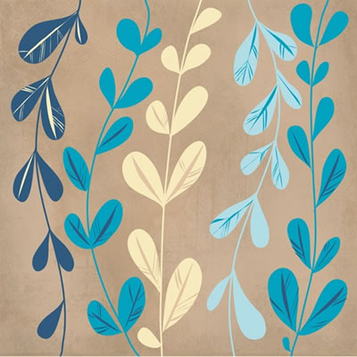 cherryArte - Creme Vine 12x12 patterned paper  (pack of 10)