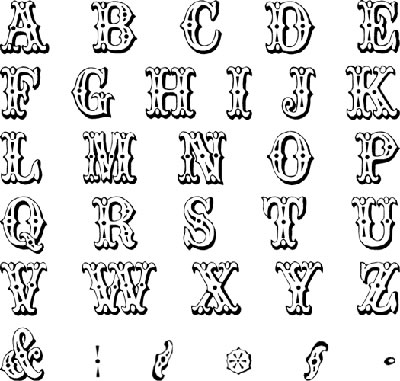 Technique Tuesday - Piccadilly Capital Letters Large  (sold individually)