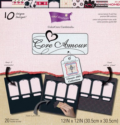 Core'dinations Cardstock - Jenni Bowlin - Core Amour - Classic JBS - Collection Pack  (sold individually)