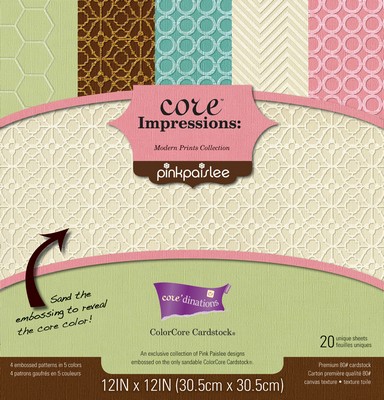Core'dinations Cardstock - Pink Paislee - Modern Prints Assortment Pack 20pg  (sold individually)