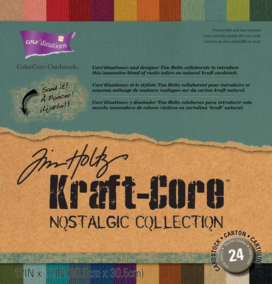 Core'dinations Cardstock - Tim Holtz - Kraft Core Assortment Pack 24pg  (sold individually)