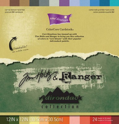 Core'dinations Cardstock - Tim Holtz - Adirondack Collection Pack 24pg  (sold individually)