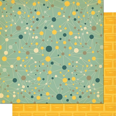 Cosmo Cricket - The Boyfriend - Art Appreciation 12x12 d/sided cardstock  (pack of 10)