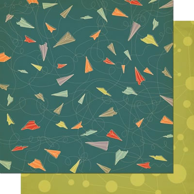 Cosmo Cricket - The Boyfriend - Study Hall 12x12 d/sided cardstock  (pack of 10)