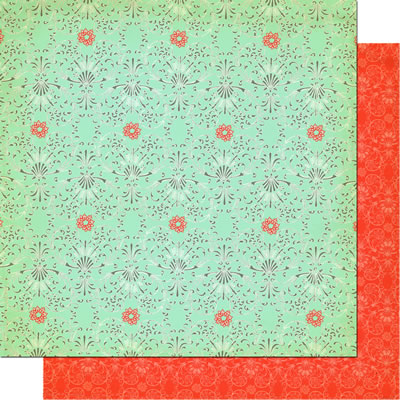 Cosmo Cricket - Everafter - Something Blue 12x12 d/sided cardstock  (pack of 10)