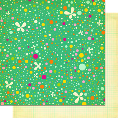 Cosmo Cricket - Girl Friday - Wednesday 12x12 d/sided cardstock  (pack of 10)
