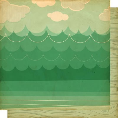 Cosmo Cricket - Mr Campy - Gojumpina Lake 12x12 d/sided paper  (pack of 10)