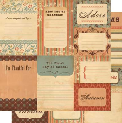 Cosmo Cricket - Gretel - Journal Cards  (pack of 5)