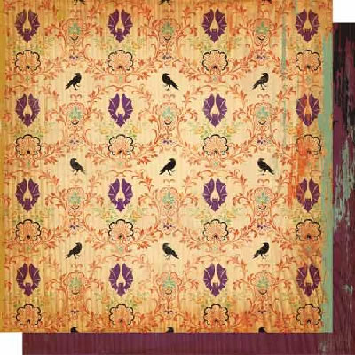 Cosmo Cricket - Haunted - Macabre 12x12 d/sided paper  (pack of 10)