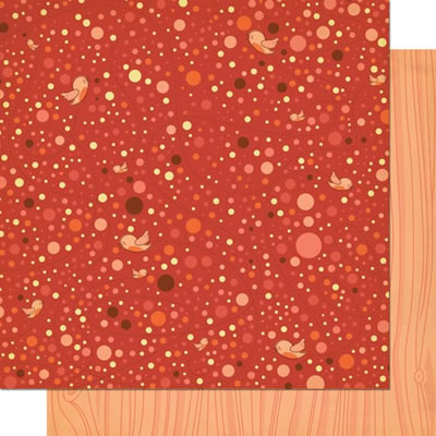 Cosmo Cricket - Nutmeg - Cinnamon 12x12 d/sided cardstock  (pack of 10)