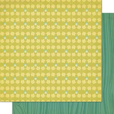 Cosmo Cricket - Nutmeg - Acorn 12x12 d/sided cardstock  (pack of 10)