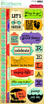 Cosmo Cricket - Snorkel - Stickers 5.5"x13"  (sold in 3's)