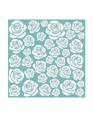 Creative Imaginations - ExiStencils - 12x12 Floral Stencil  (sold in 3's)