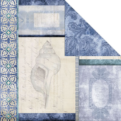 Creative Imaginations - Oceanside - Oceanside 12x12 d/sided paper  (pack of 10)