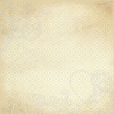 Creative Imaginations - Love Blooms - Victorian 12x12 paint it paper w/ varnish pattern  (pack of 5)
