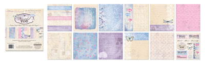 Creative Imaginations - Beautiful You - 6x6 Paper Pad  (sold in 3's)