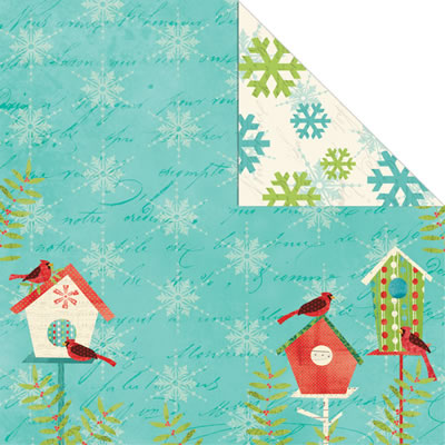 Creative Imaginations - Holiday Joy - Holiday House 12x12 d/sided paper  (pack of 10)
