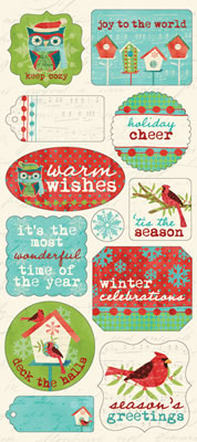 Creative Imaginations - Holiday Joy - Holiday Joy 5x12 Cardstock Sticker  (pack of 6)