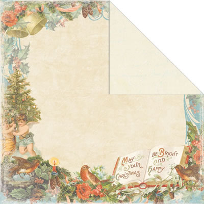 Creative Imaginations - Rejoice - Merry & Bright 12x12 d/sided paper  (pack of 10)