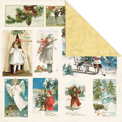 Creative Imaginations - Rejoice - Joy Cards 12x12 d/sided paper  (pack of 10)