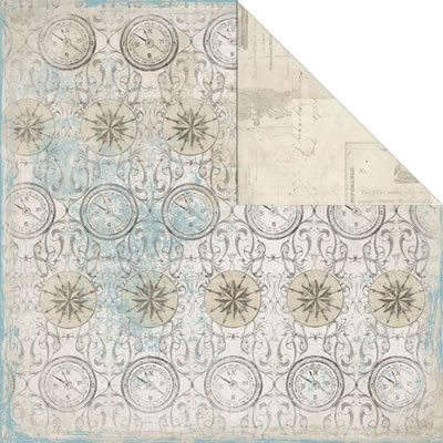 Creative Imaginations - Gallivant - Great Time 12x12 d/sided paper  (pack of 10)