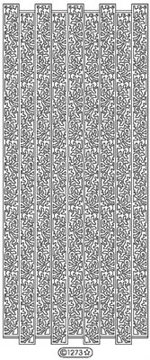 Elizabeth Craft Designs - Peel Off Stickers  Ribbon Branches  Silver  PREORDER2    (sold in 6's)
