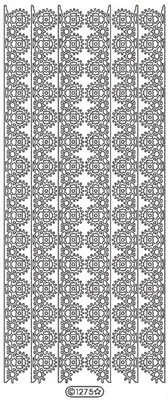 Elizabeth Craft Designs - Peel Off Stickers  Ribbon Radar  Silver  PREORDER2    (sold in 6's)