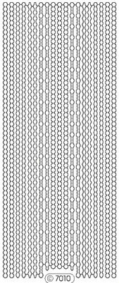 Elizabeth Craft Designs - Glitter Peel Off Stickers   Borders  Silver  PREORDER2     (sold in 6's)
