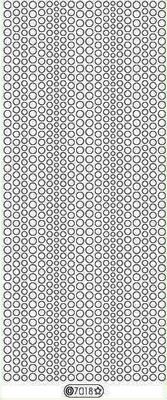 Elizabeth Craft Designs - Glitter Peel Off Stickers   Dots  Silver  PREORDER2     (sold in 6's)