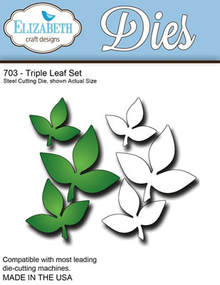 Elizabeth Craft Designs - Triple Leaf Die Set  (sold individually)