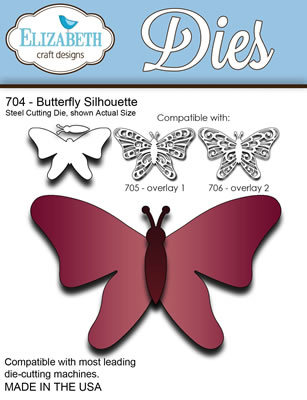 Elizabeth Craft Designs - Butterfly Silhouette Die  (sold individually)