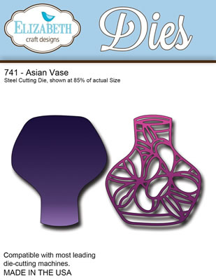 Elizabeth Craft Designs - Metal Dies - Asian Vase  (sold individually)