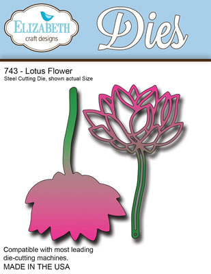 Elizabeth Craft Designs - Metal Dies - Lotus Flower  (sold individually)