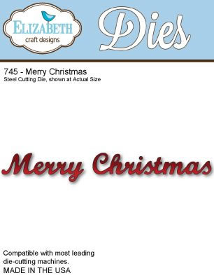 Elizabeth Craft Designs - Metal Dies - Merry Christmas  (sold individually)