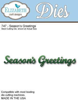 Elizabeth Craft Designs - Metal Dies - Season's Greetings  (sold individually)