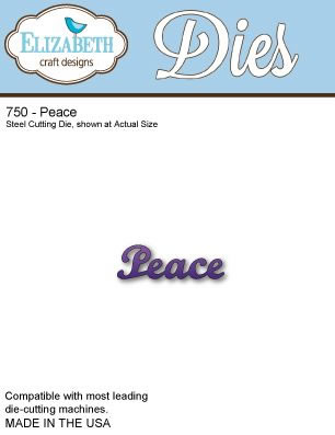 Elizabeth Craft Designs - Metal Dies - Peace  (sold individually)