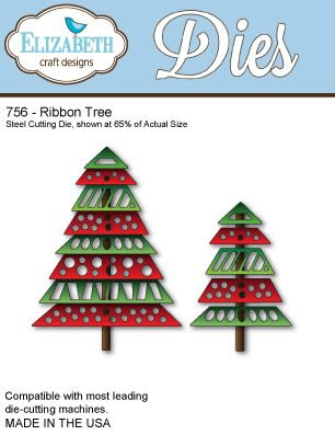 Elizabeth Craft Designs - Metal Dies - Ribbon Tree  (sold individually)