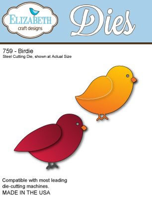 Elizabeth Craft Designs - Metal Dies - Birdie  (sold individually)